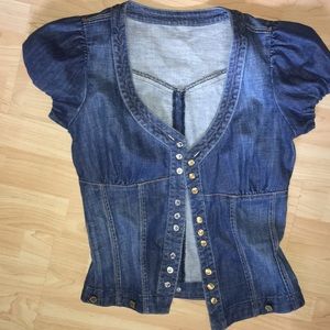 Denim short sleeved Jacket
